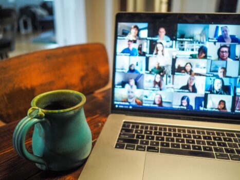 screen showing virtual meeting participants